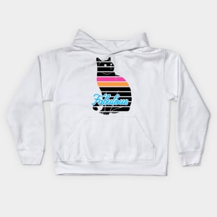 Black Cat Art Kids Hoodie